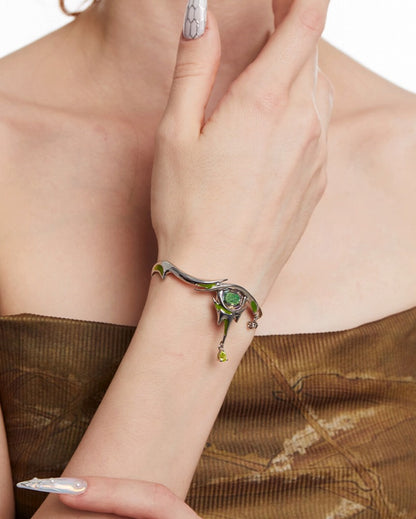 Liao Zhai Green Moonlight Bracelet