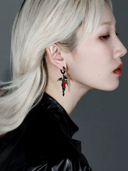Flame Hell Dragon Earrings02
