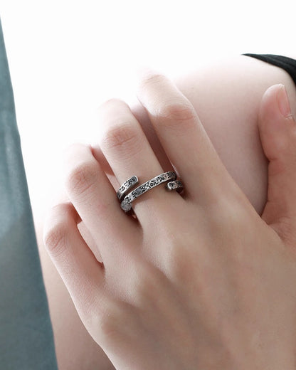 Monologue Retro Open Ring 02