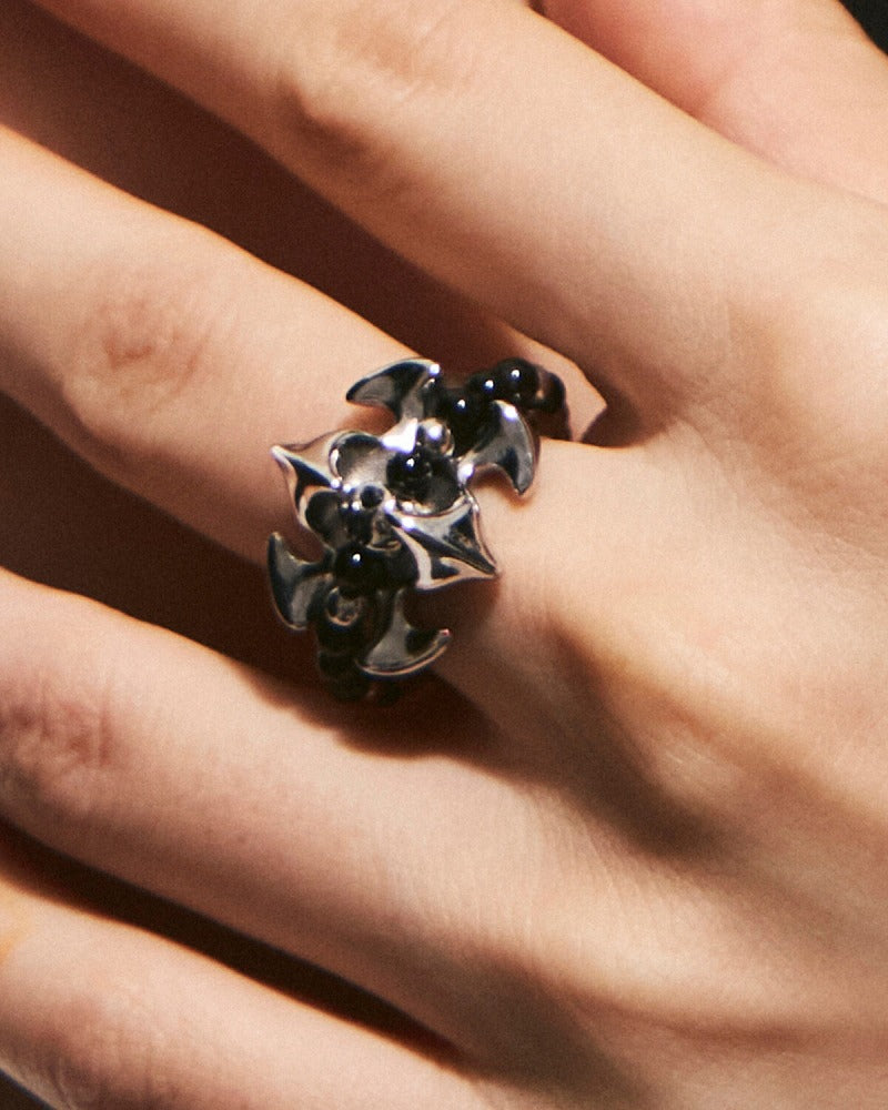 Deep Sea Echo Fish Bone Open Ring