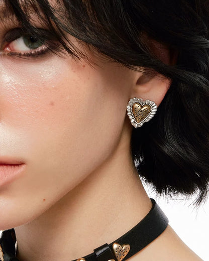 Fireworks Heart Earrings