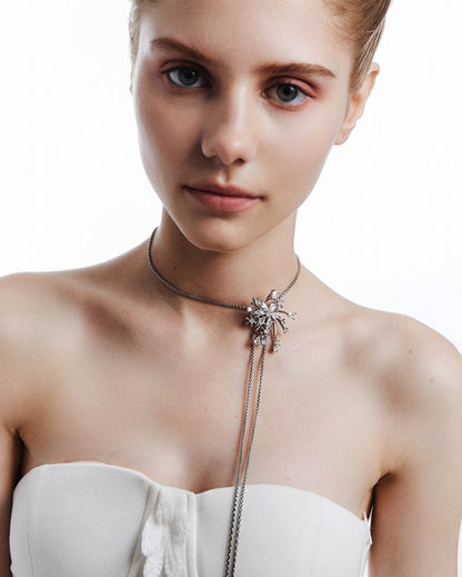 Winter Love Song Snowflake Necklace 03