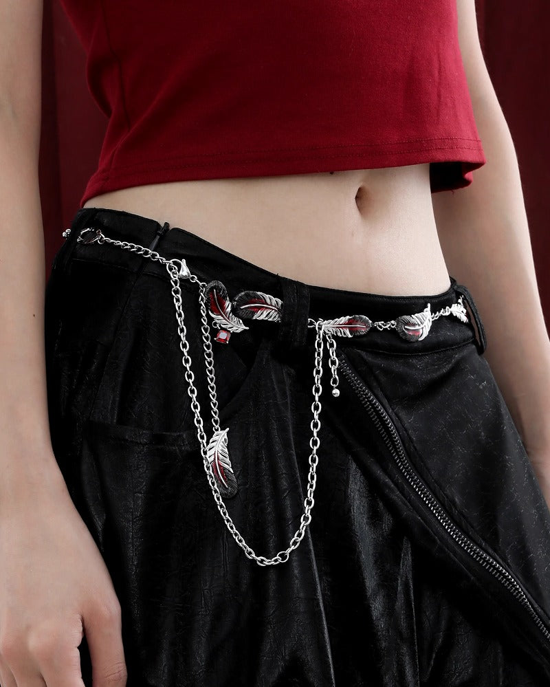 The Floating Crane Tassel Waist Chain