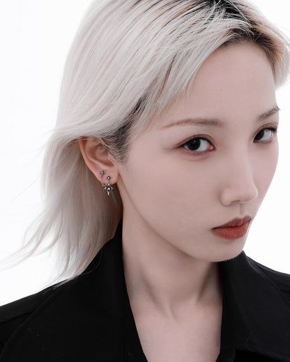 Iris Cross Earrings 01