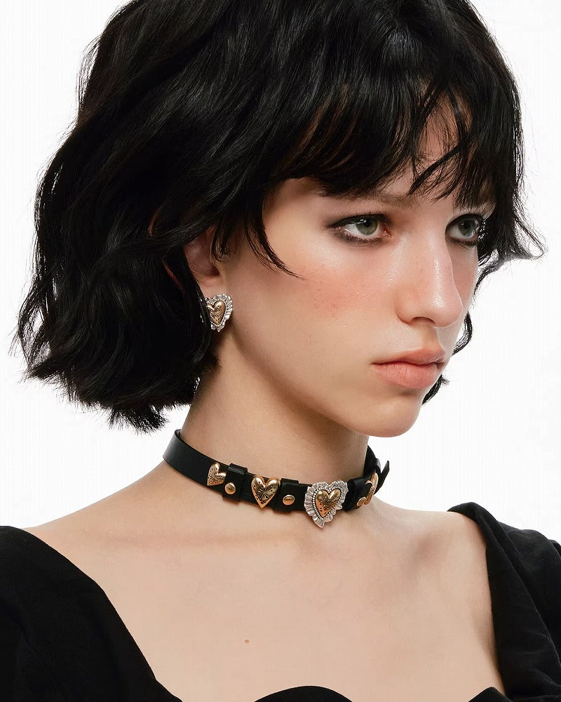Fireworks Heart Choker