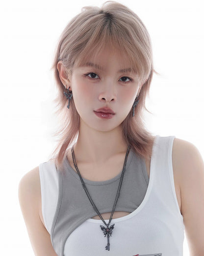 Butterfly Key Necklace