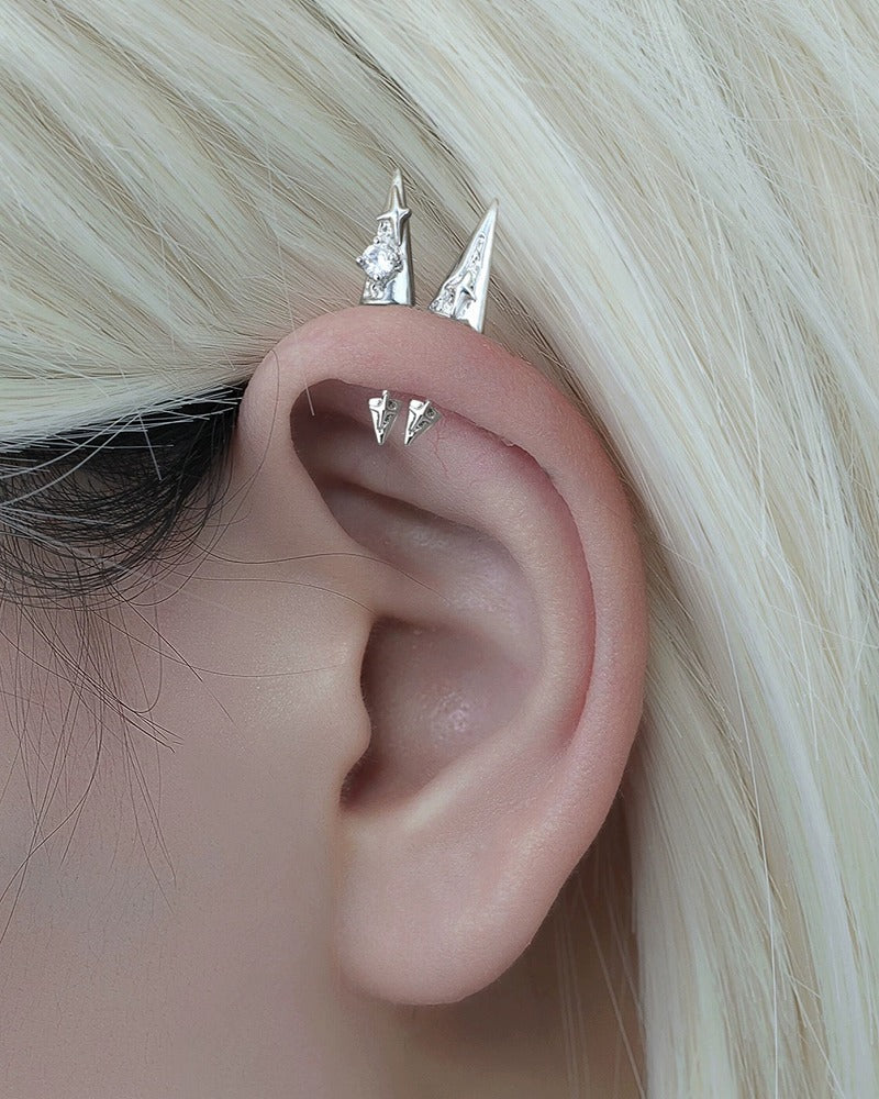 Basic Rivet Star Earrings
