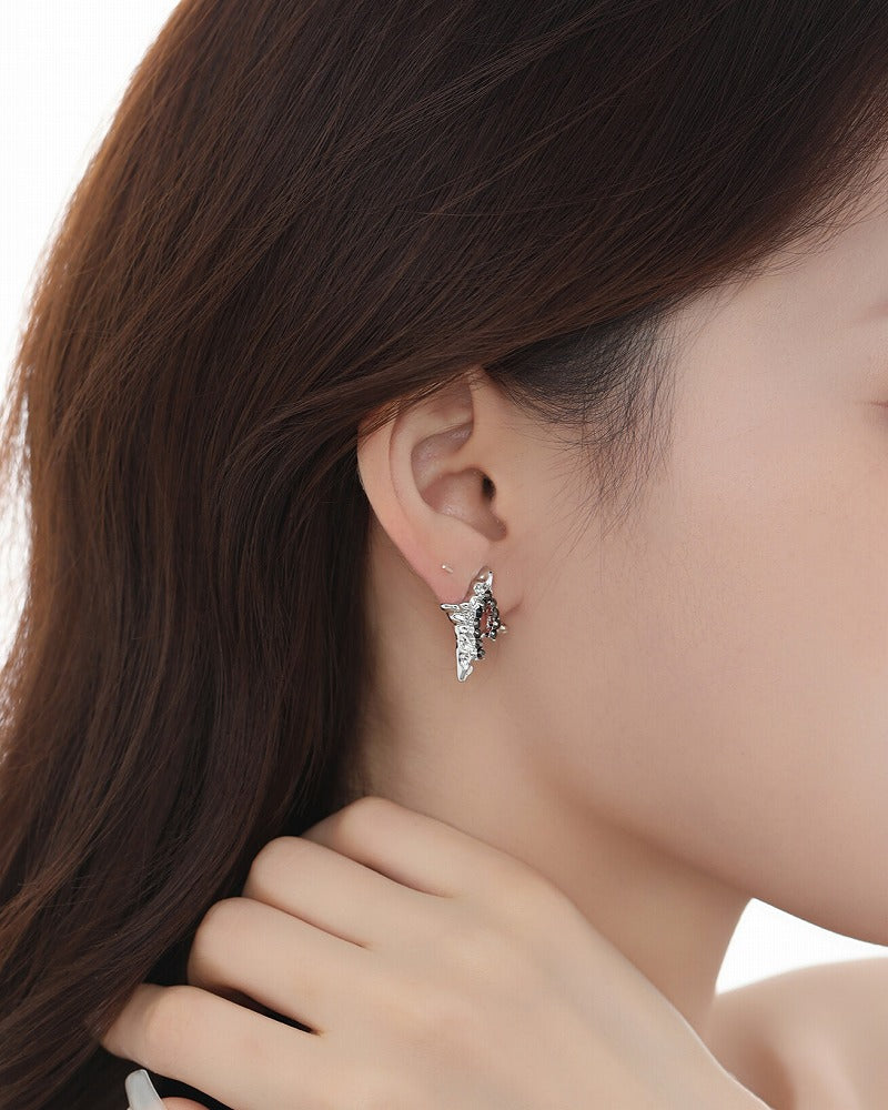 Aurora Four-Pointed Star Earrings