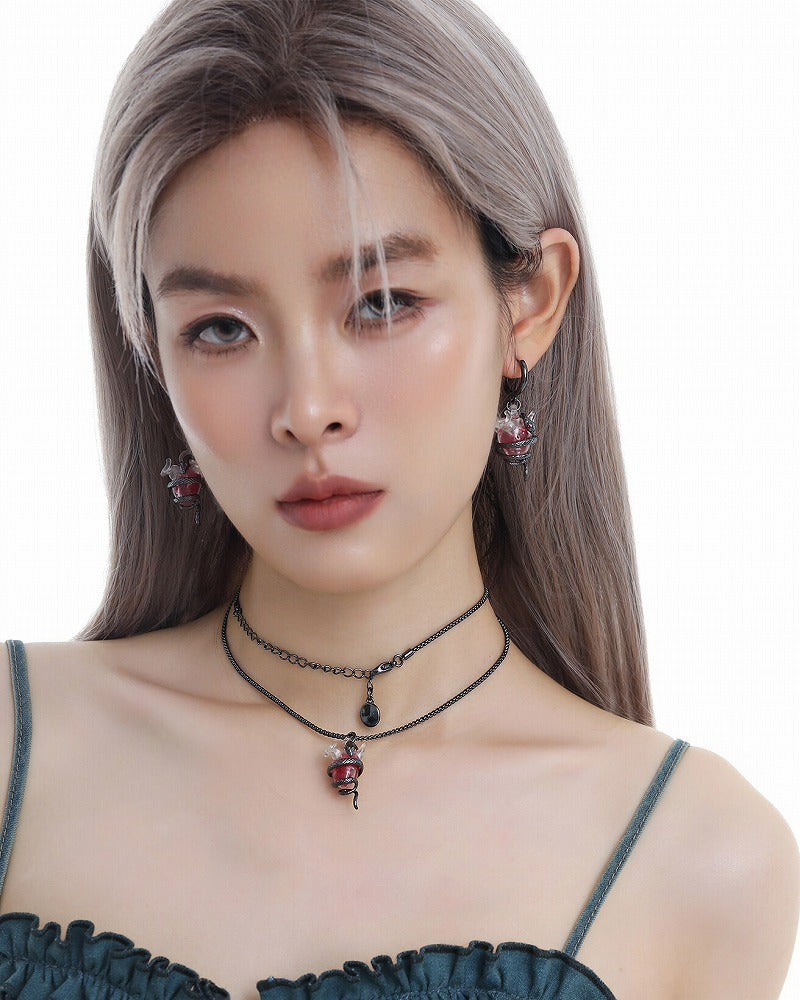 Spirit Heart Snake Necklace