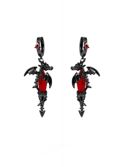 Flame Hell Dragon Earrings02