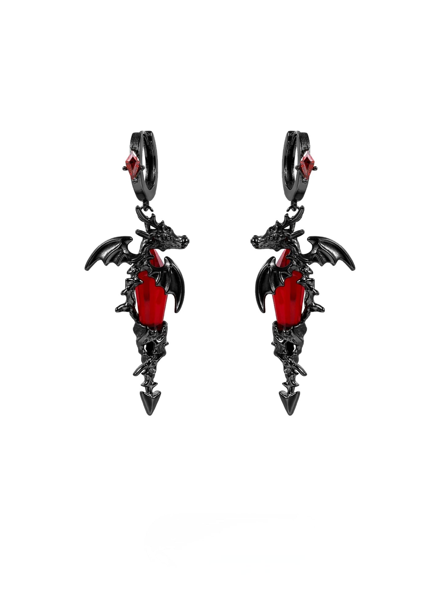 Flame Hell Dragon Earrings02