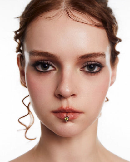 Liao Zhai Green Moonlight Lip Clip