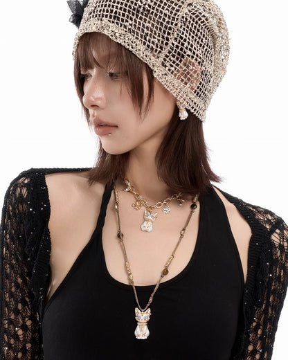 Pharaoh Egyptian Cat Necklace 02