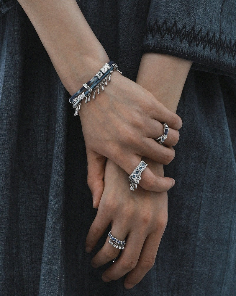 NG ok 1STXULIE "Miao" tassel ring, niche design new Chinese Miao women's jewelry, 925 sterling silver index finger ring