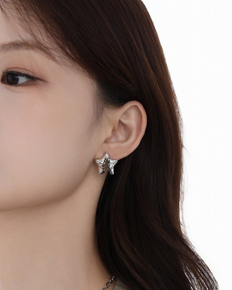 Aurora Pentagram Star Earrings