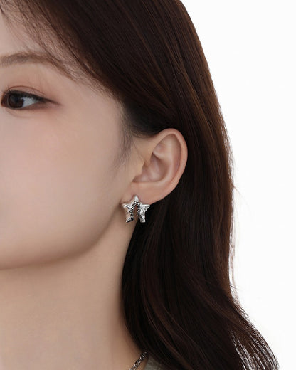 Aurora Pentagram Star Earrings