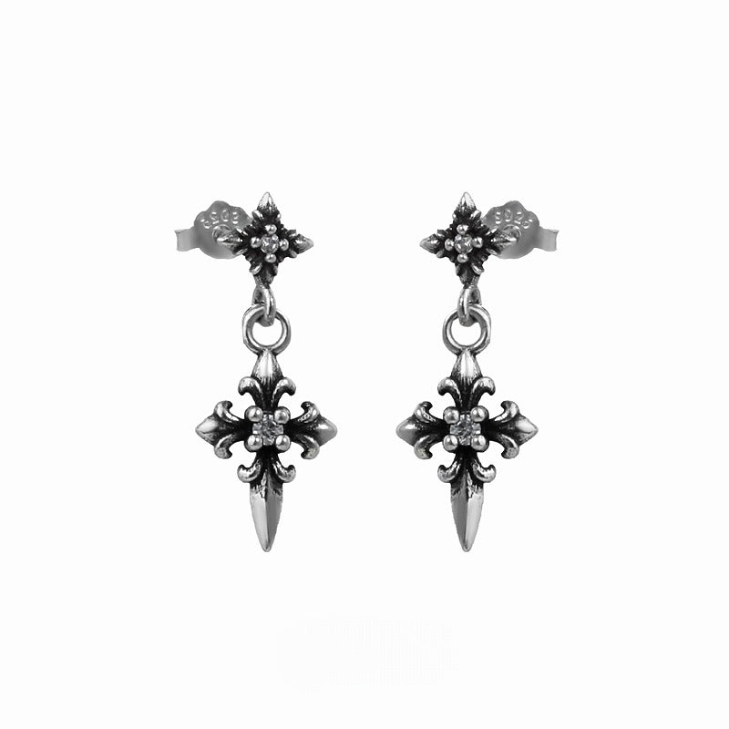 Iris Cross Earrings 01