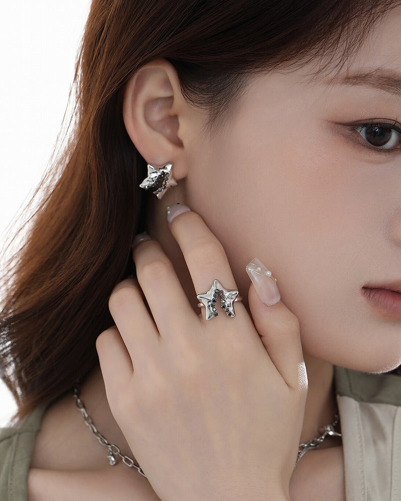 Aurora Pentagram Star Ring