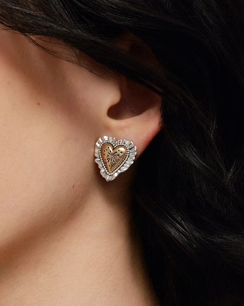 Fireworks Heart Earrings