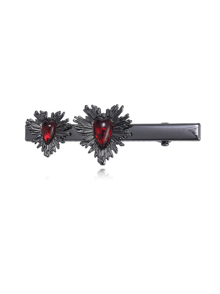 Dark Thorn Heart Hair Clip