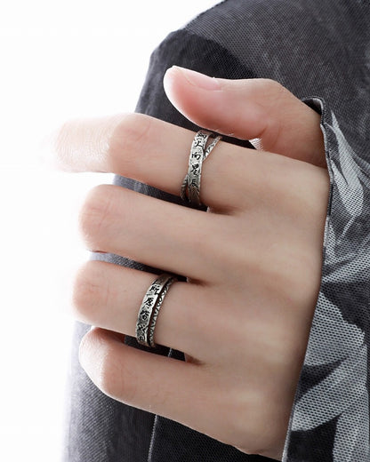 Monologue Retro Open Ring 01