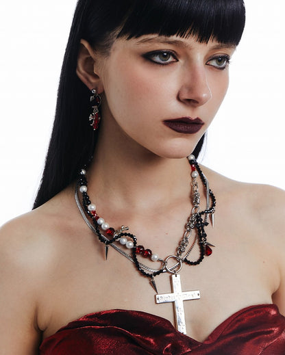 Bloody Mary Cross Necklace