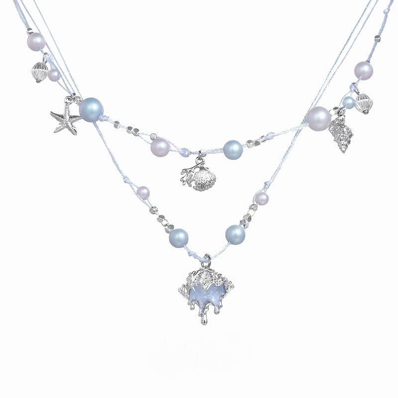 Atlantis Conch Layer Necklace