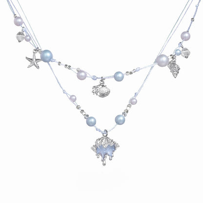 Atlantis Conch Layer Necklace
