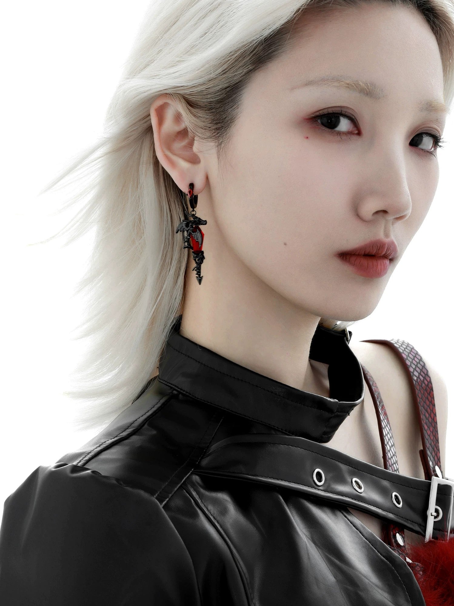 Flame Hell Dragon Earrings02