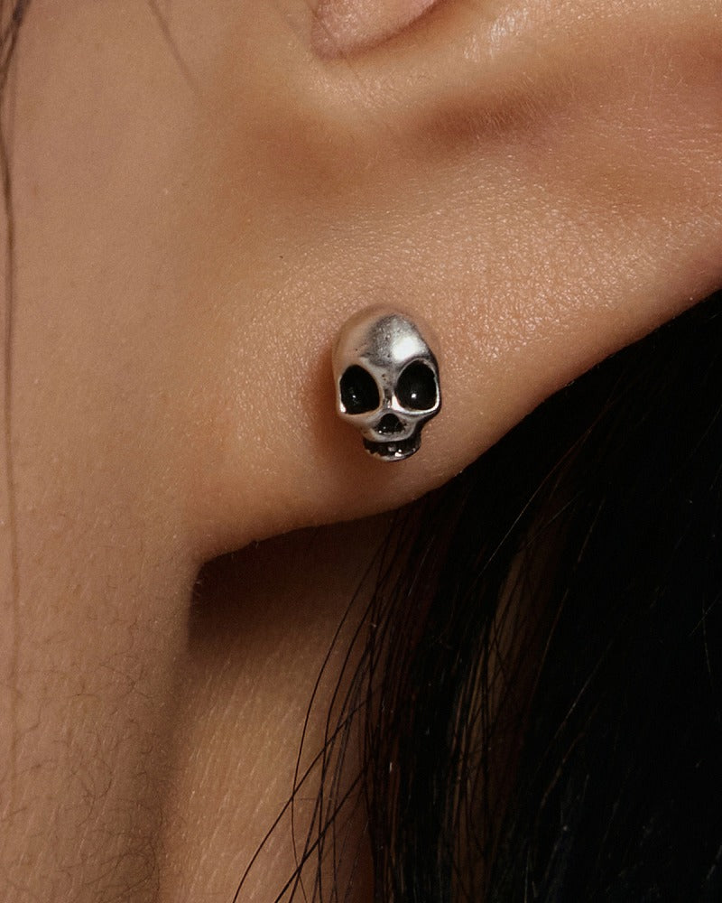 Mini Punk Skull Earrings
