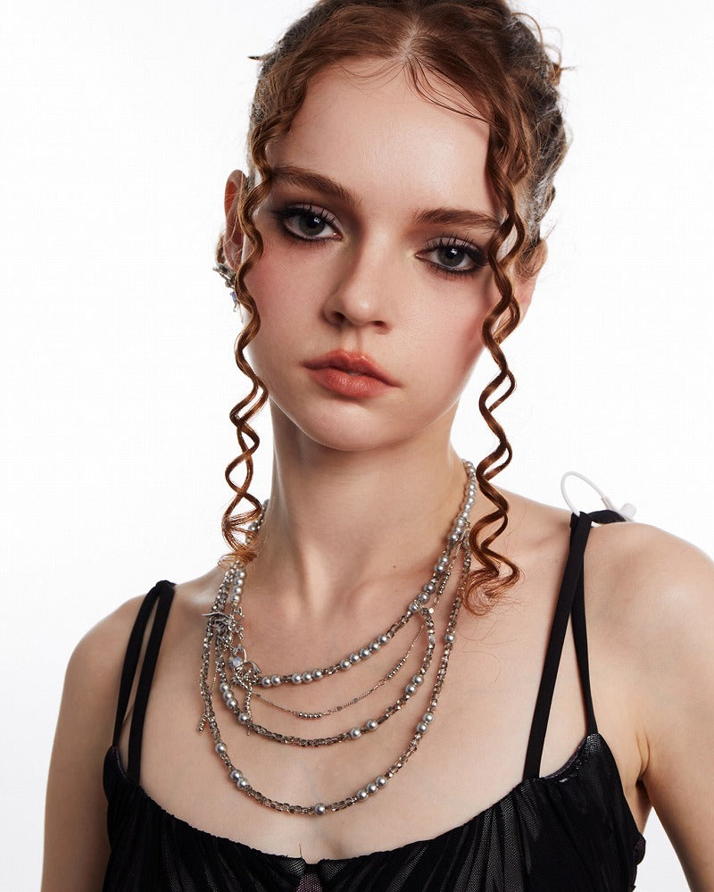 Butterfly Leap Layer Necklace 02