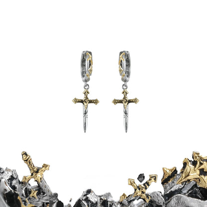 Knight Sword Earrings02