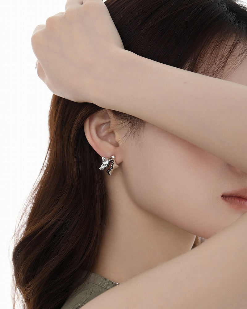 Aurora Pentagram Star Earrings