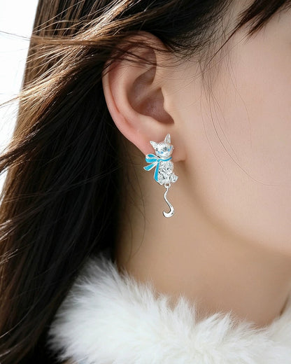 Meow Egyptian Pharaoh Cat Earrings 02