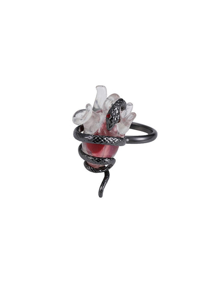 Spirit Heart Snake Ring