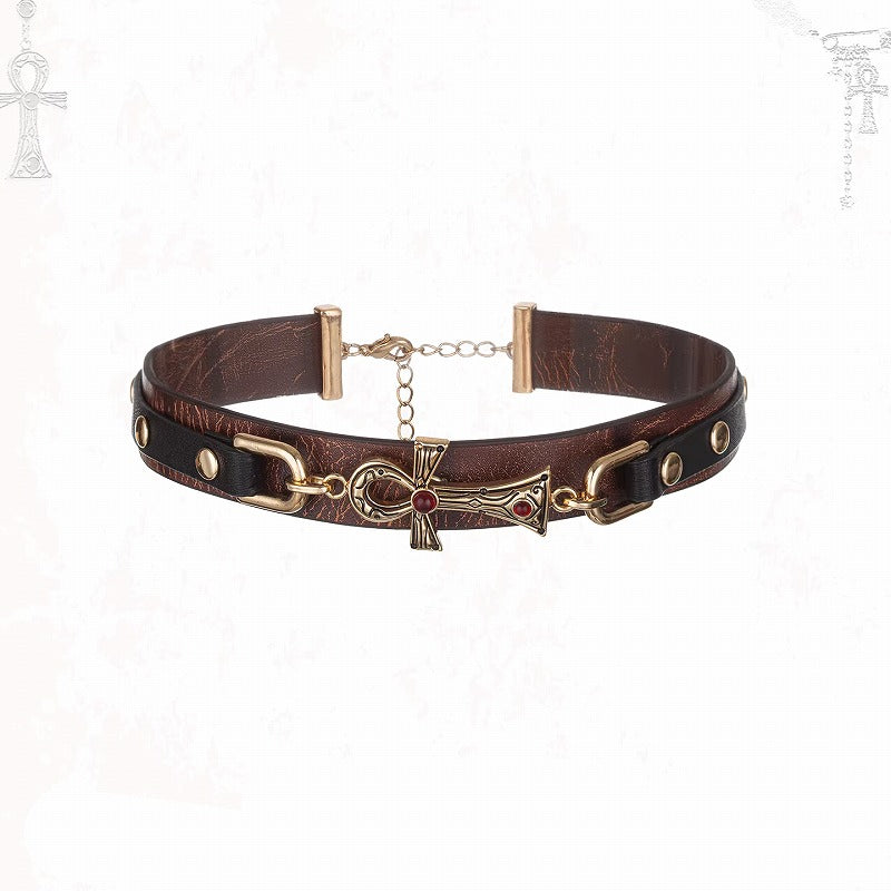 Key of Life Cross Choker 02