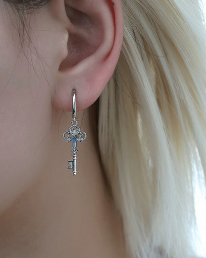 Sacred Contract Love Key Earrings