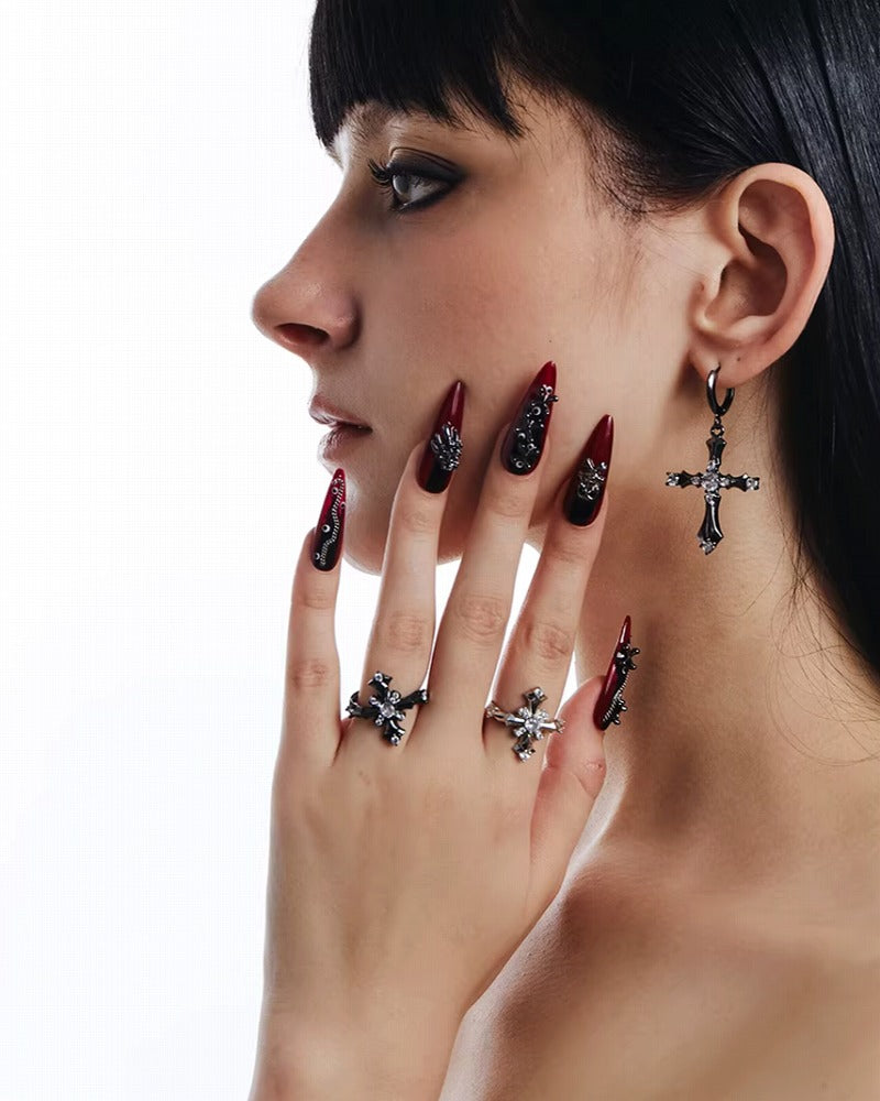 Divine Prayer Cross Open Ring