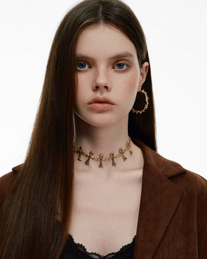 Key of Life Cross Choker 01