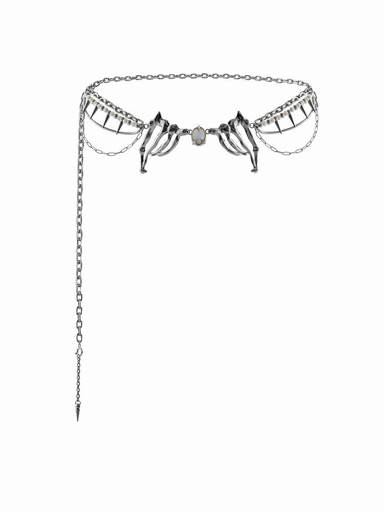 Deep Sea Echo Fish Bone Waist Chain