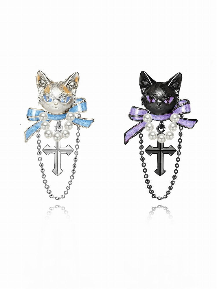 Meow Egyptian Pharaoh Cat Earrings 01