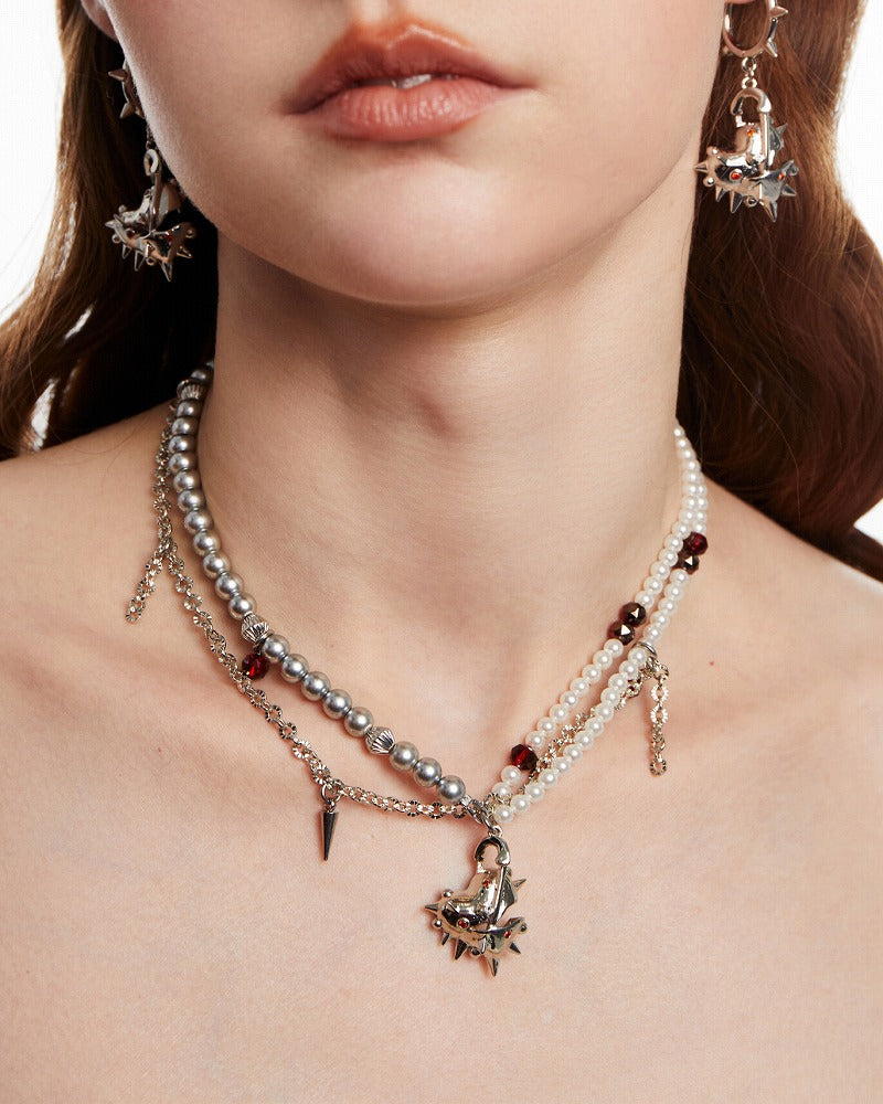 Heart Spike Layer Necklace