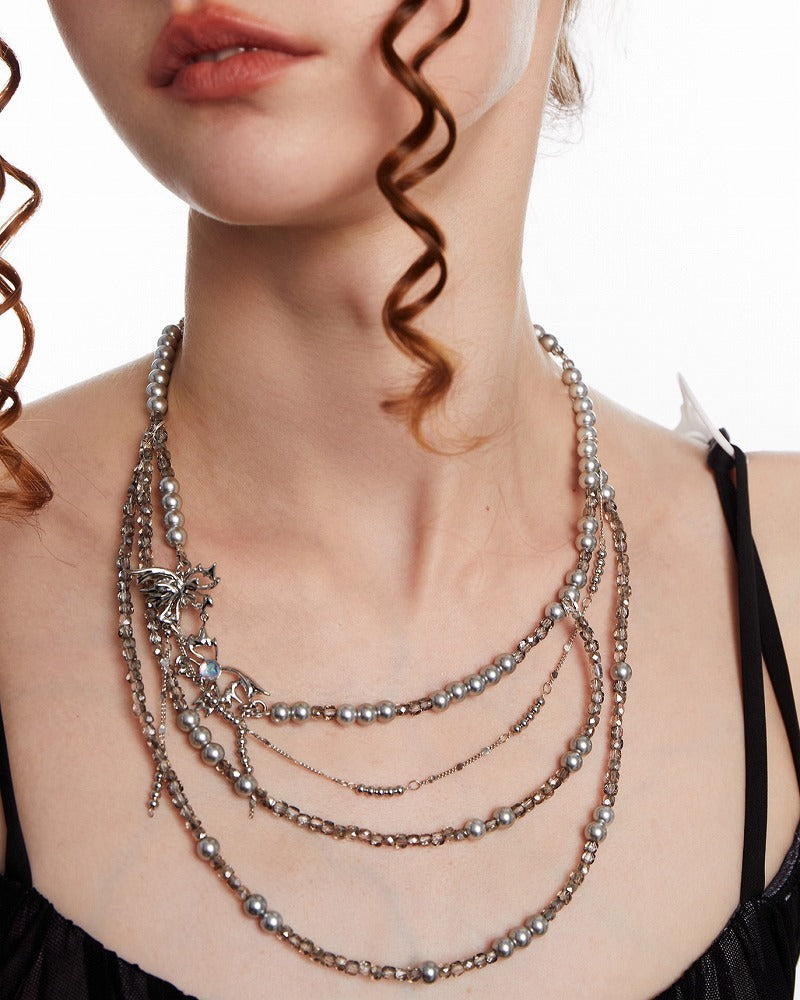 Butterfly Leap Layer Necklace 02