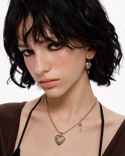 Locked Heart's Whisper Earrings 04