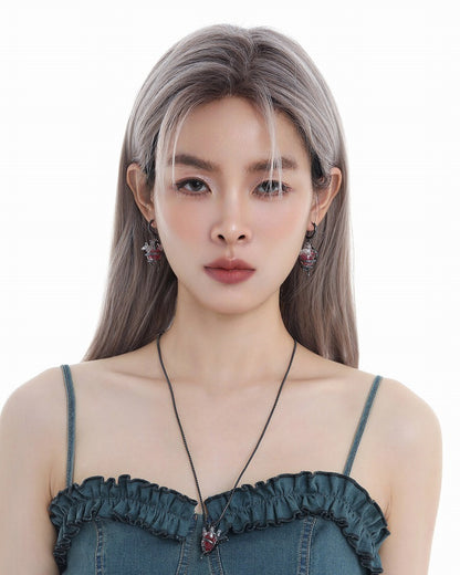 Spirit Heart Snake Earrings