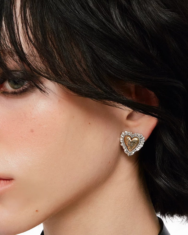 Fireworks Heart Earrings