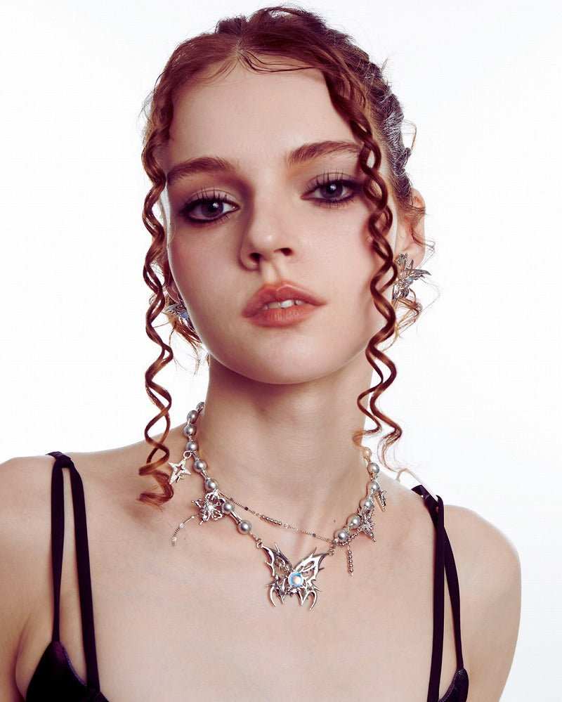 Butterfly Leap Layer Necklace 03