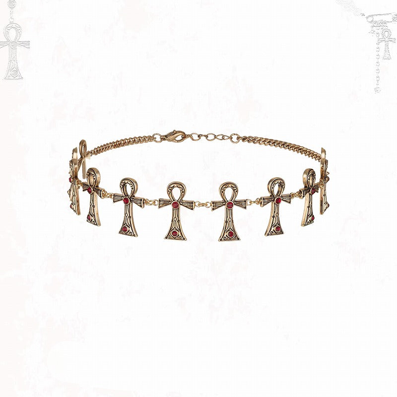 Key of Life Cross Choker 01