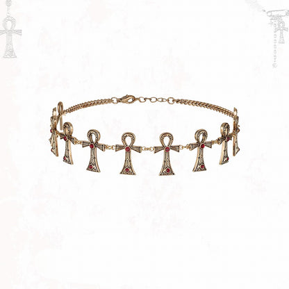 Key of Life Cross Choker 01