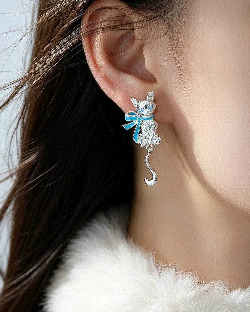 Meow Egyptian Pharaoh Cat Earrings 02